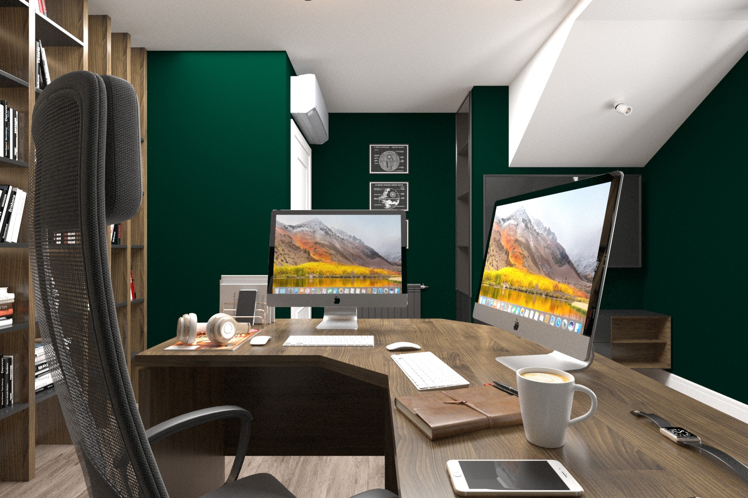 Яркий интерьер таунхауса