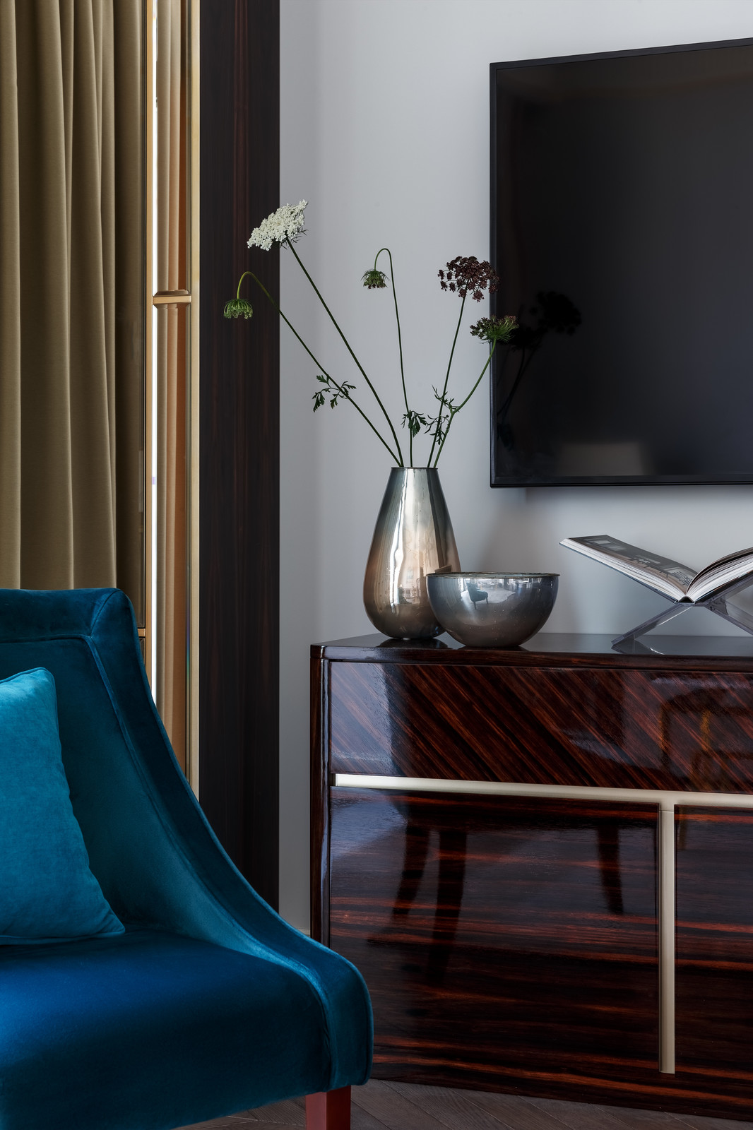 Лаконичная роскошь - квартира в стиле арт-деко в ЖК "Balchug Residence"