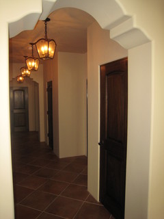 Shaped Arch Hallway Mediterranean Hall Los Angeles By Ra