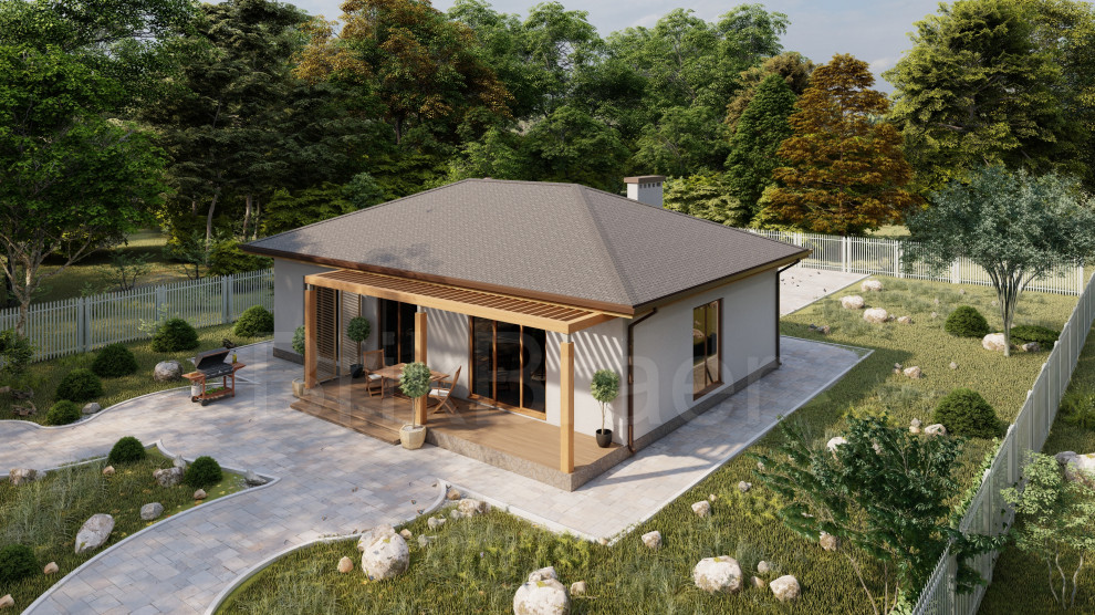 Проект дома №148 в современном стиле площадью 154 м2