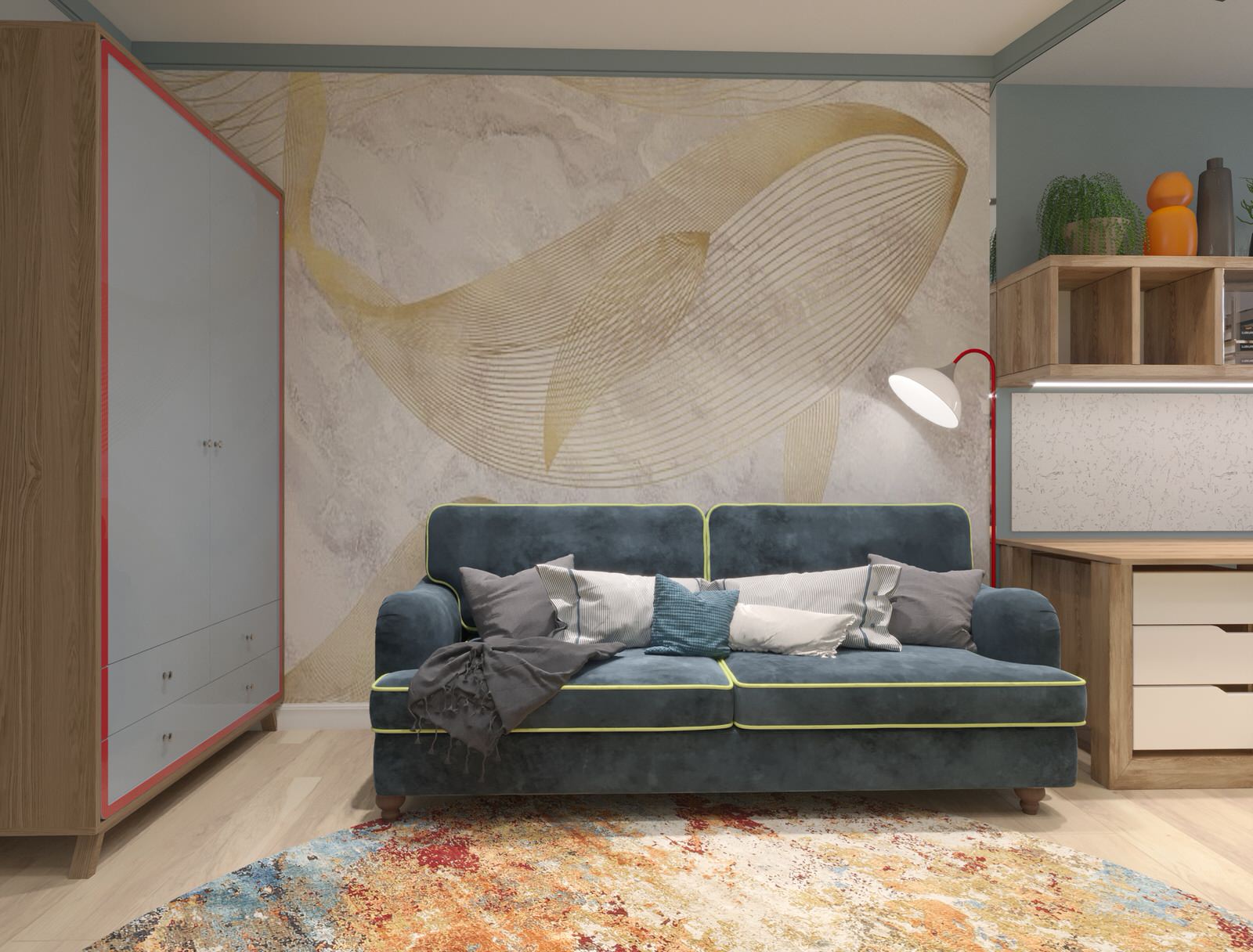 Дизайн-проект  интерьера трехкомнатной квартиры в стиле НЕОклассика