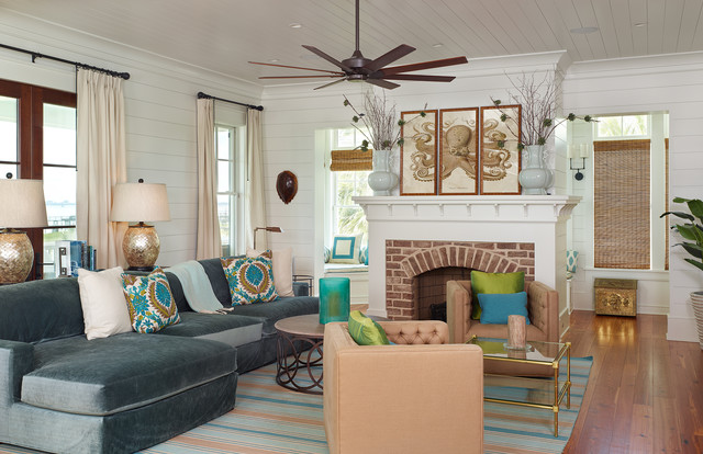 Old Village - Mt. Pleasant tropical-living-room