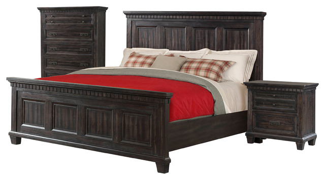 steele king, 3-piece bed - traditional - bedroom furniture sets -