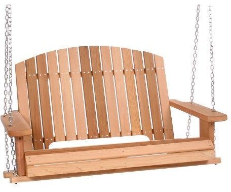 All Things Cedar Pergola 4 Ft Red Cedar Porch Swing