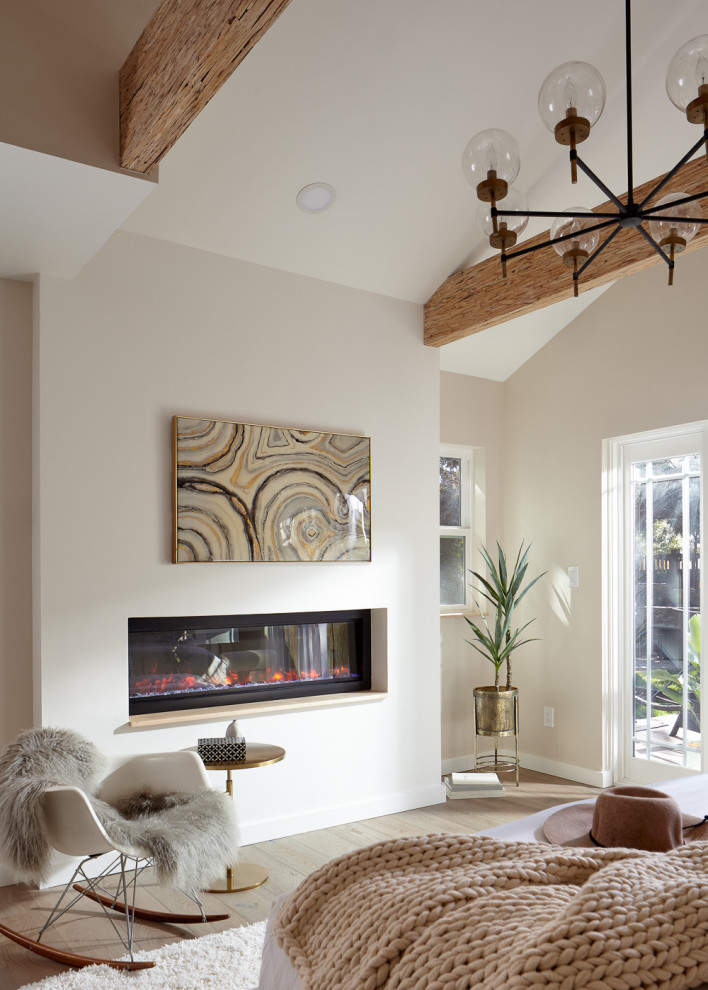 Modern Master Bedroom Addition in Sunnyvale - Bedroom - San Francisco ...