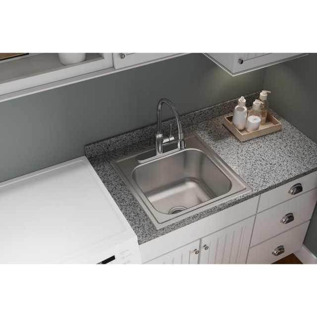DPC1202010 Dayton Stainless Steel 20" x 20" Dropin Laundry Sink