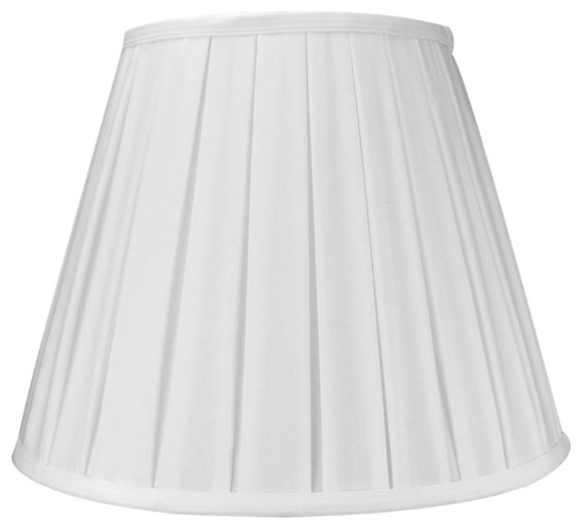 Empire Box Pleat Coolie Shade, White