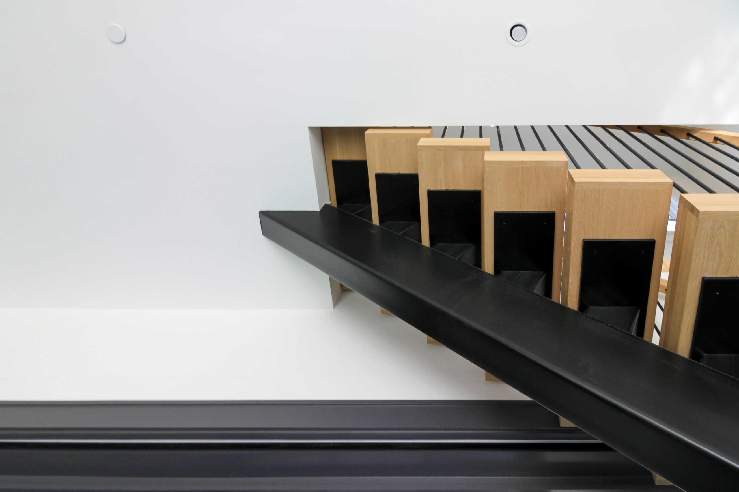 96_Dramatic cantilevered no-riser staircase, Bethesda, MD 20814