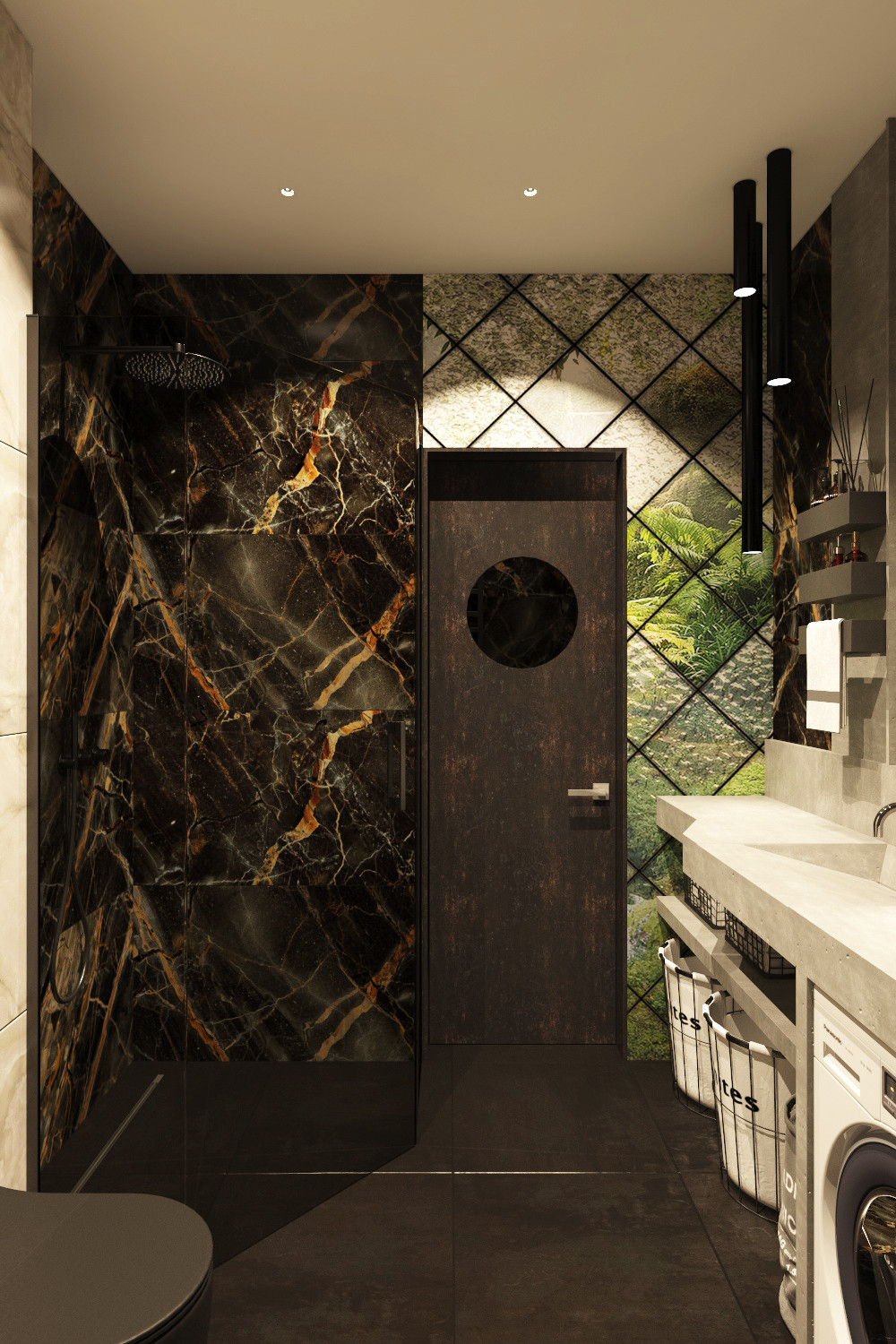 Дизайн интерьера двух комнатной квартиры. Ванная. Краснодарский край