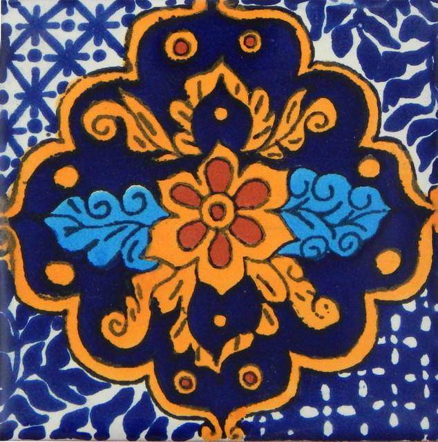 4 X4 Mexican Talavera Handmade Tiles Set Of 100