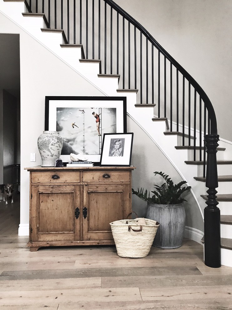 Staircase - transitional staircase idea in Orange County