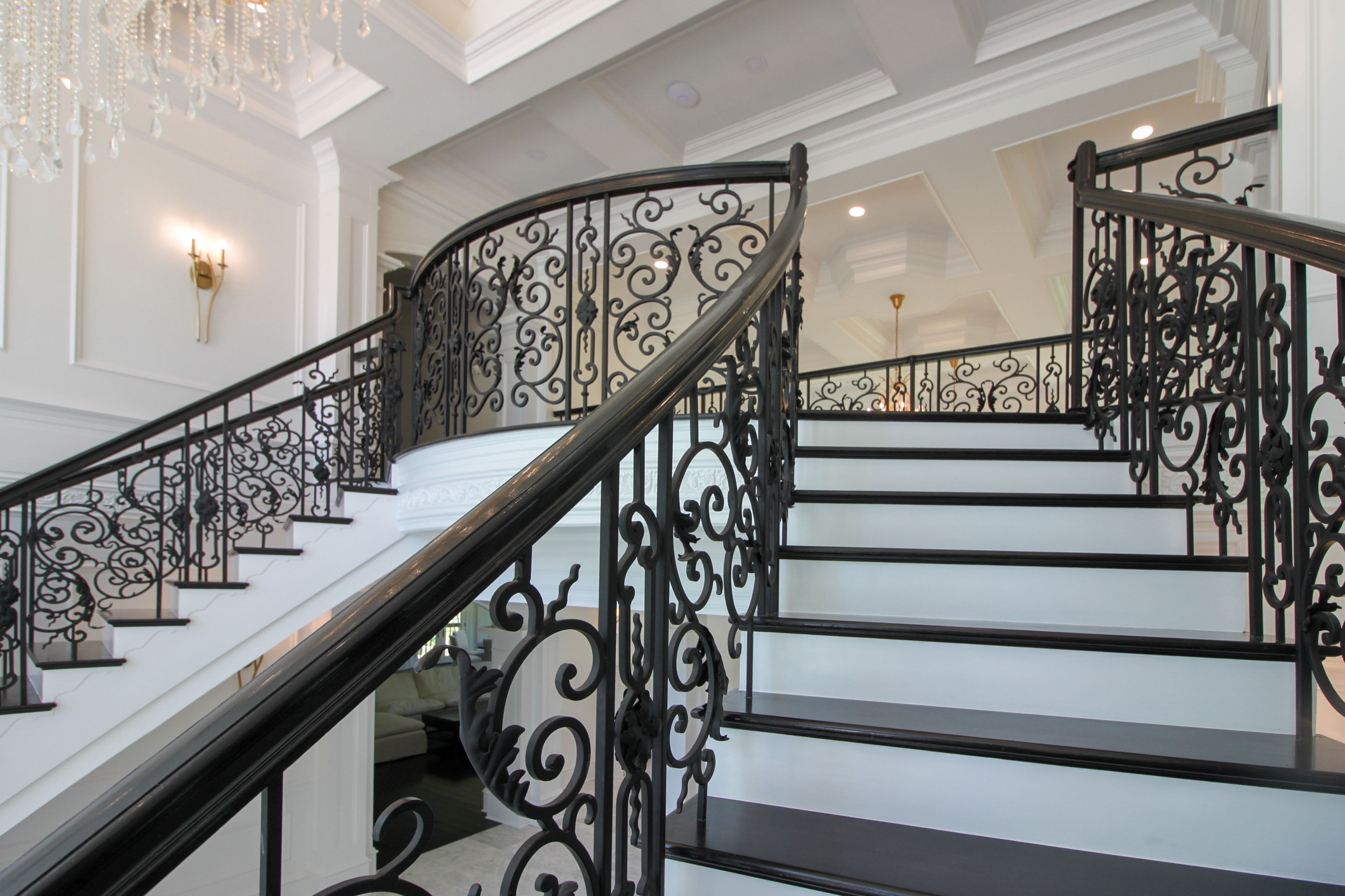 92_Grand Double Staircase in Exquisite Custom Home, Great Falls VA 22066