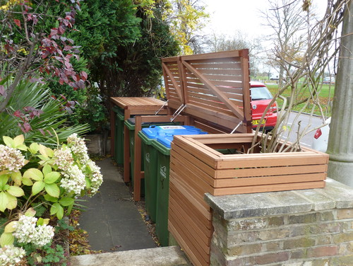 Attractive Outdoor Garbage Can Storage