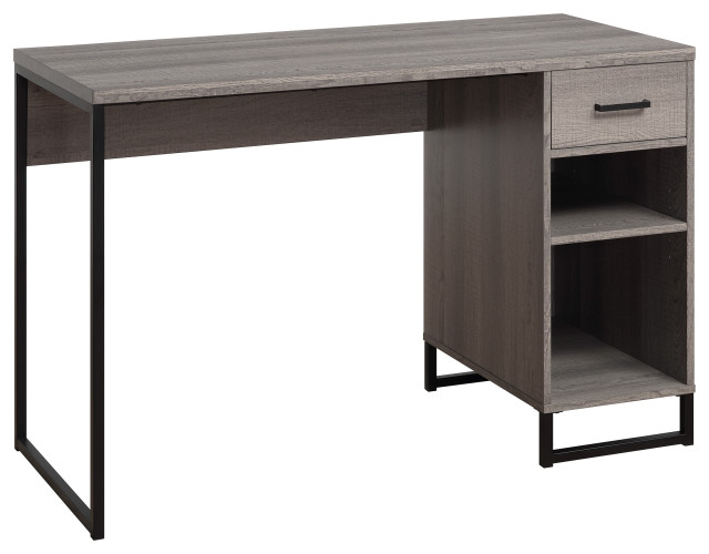 Hagney Lane Desk, Farm Oak Finish, Desk Industrial Desks And