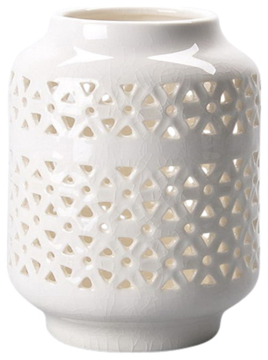 Ceramic White Lantern main image 1