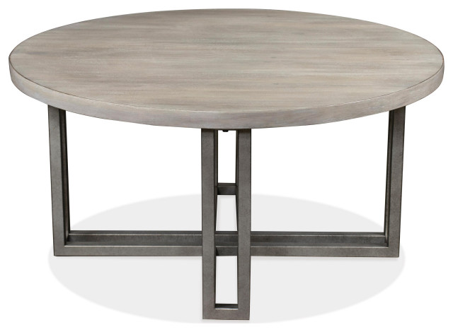 Riverside Furniture Adelyn Round Coffee Table - Industrial - Coffee ...