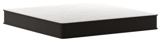 Dream 10 Inch Hybrid Mattress in a Box, White/Black, King
