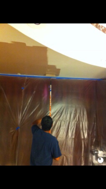 Painting High-rise Condo Master Bedroom