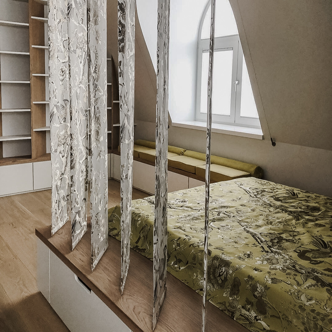 текстильное оформление ультрасовременного интерьера