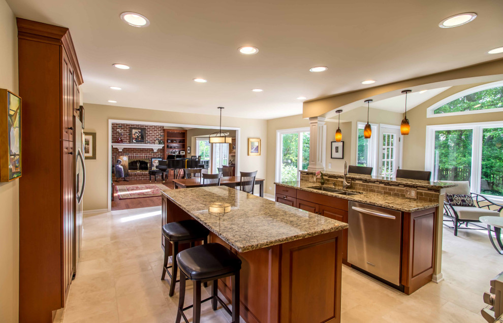 Double Island Kitchen & Sunroom