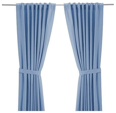 RITVA Pair of curtains with tie-backs