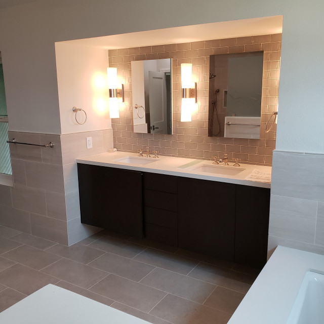 Guest and Master Bathroom Remodel, Calabasas Modern Bathroom Los