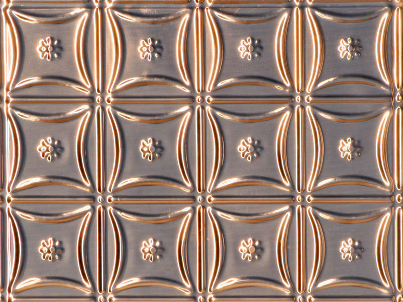 Delicate Daisies - Copper Backsplash Tile - #0607