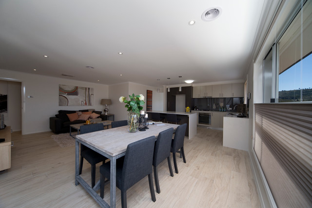 Dining Canberra Queanbeyan Display Home, Wright, ACT transitional-dining-room