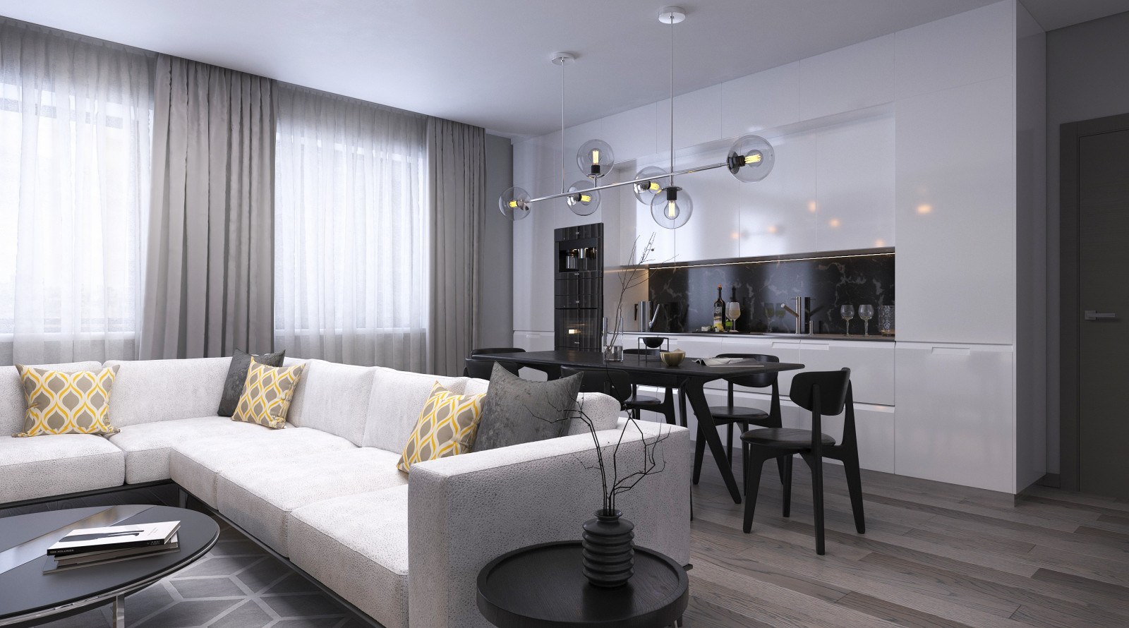 Минимализм в ЖК "Георг Ландрин"