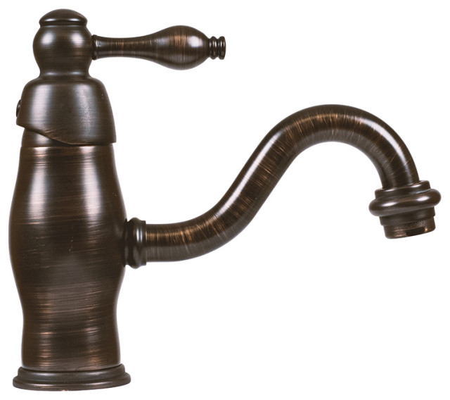Single Handle Bathroom or Bar Faucet in Oil Rubbed Bronze Traditional
