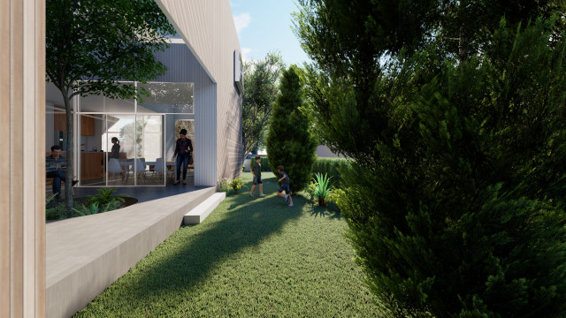 Timber Form House contemporary-traedgaard