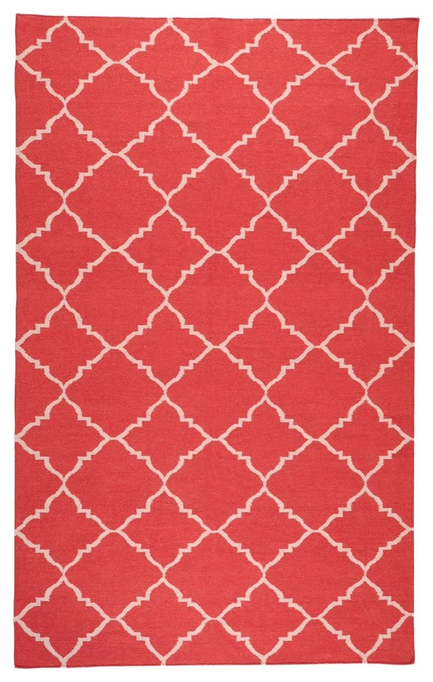 Frontier Area Rug, Rectangle, Red-Ivory, 2'x3'