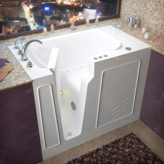 Avano AV2952LA Walk-In Tubs 52" Gel Coated Air Bathtub for Alcove - White
