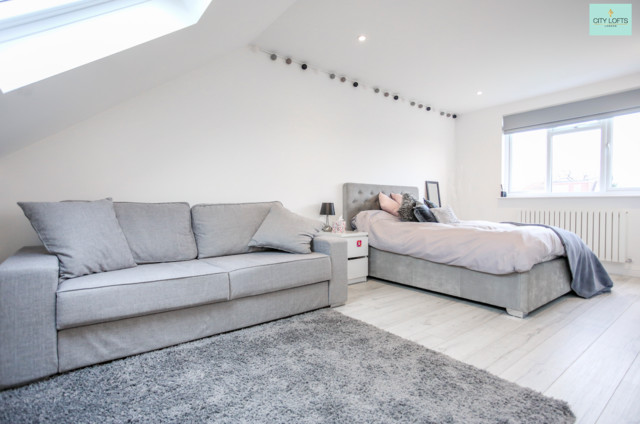 Loft conversion in Ruislip, London modern-bedroom