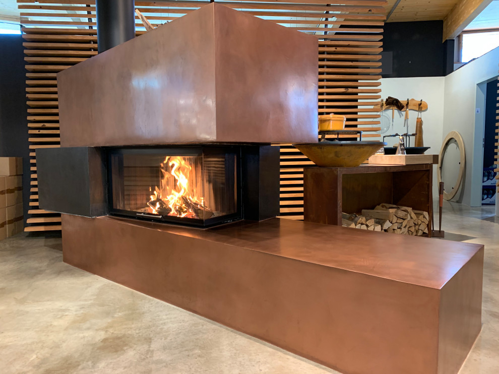 individueller Ofenbau - Contemporary - Living Room - Munich - by ...