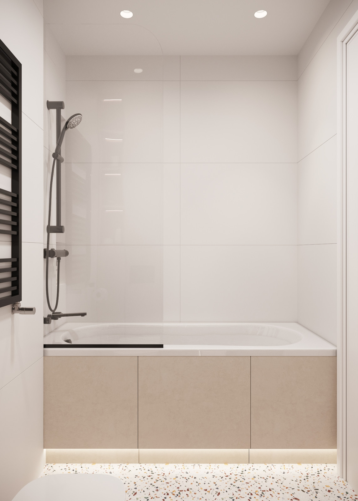 Современный таунхаус в теплой бежевой гамме