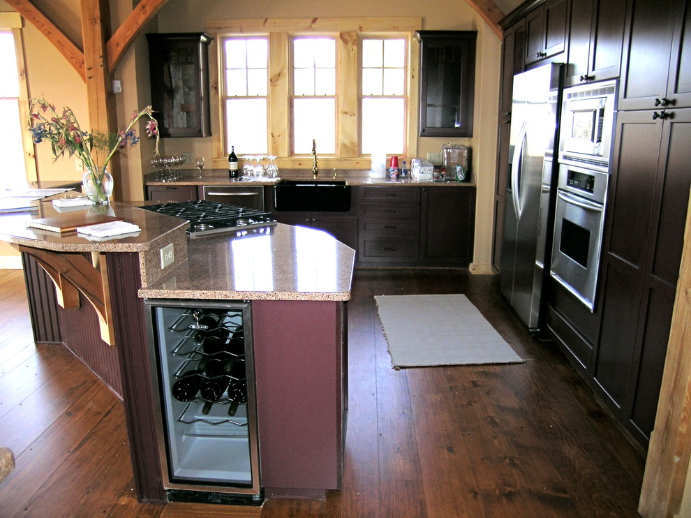 Kitchen - rustic kitchen idea in Boston