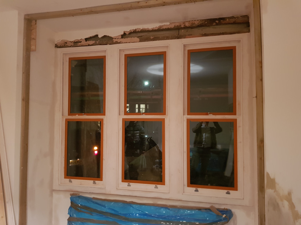 Replacing original features to period property + new timber sash windows