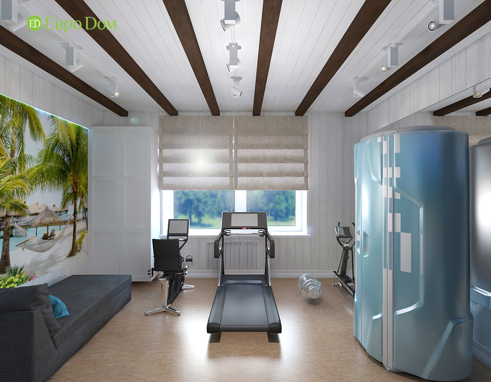 Дизайн интерьера коттеджа 490 кв. м в современном стиле