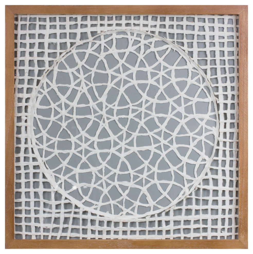 Framed Paper Mache Wall Art 19.5" Contemporary Prints And Posters by Melrose International