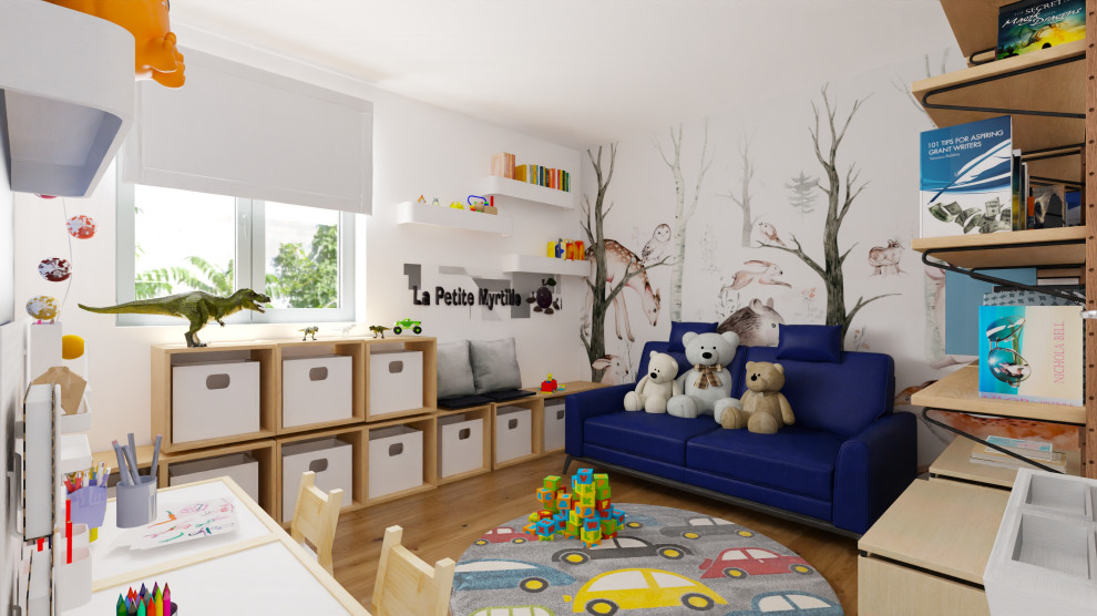 Contemporary kids' bedroom in Nancy.