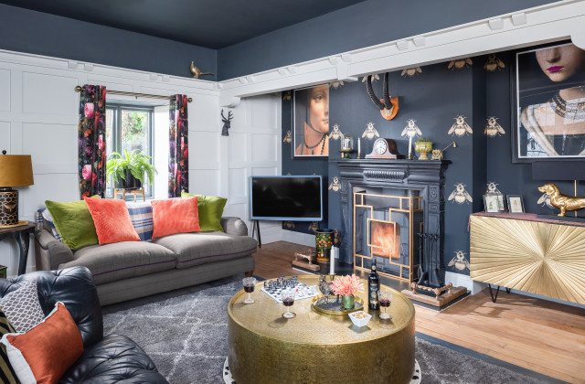 The Pandy House eclectic-living-room