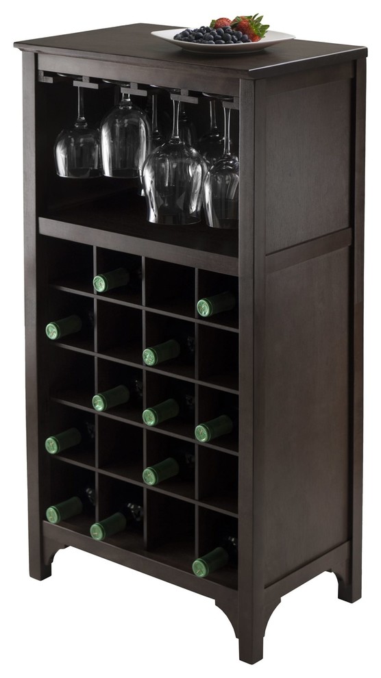 19 in. Modular Wine Cabinet in Dark Espresso