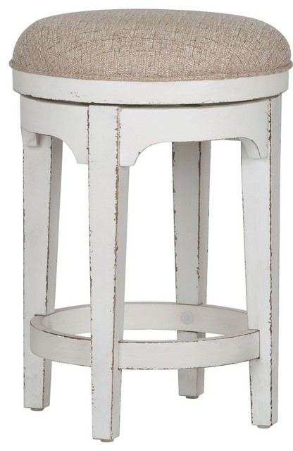 Liberty Magnolia Manor Console Swivel Stool Antique White Farmhouse Bar Stools And Counter Stools By Liberty Furniture Industries Inc Houzz