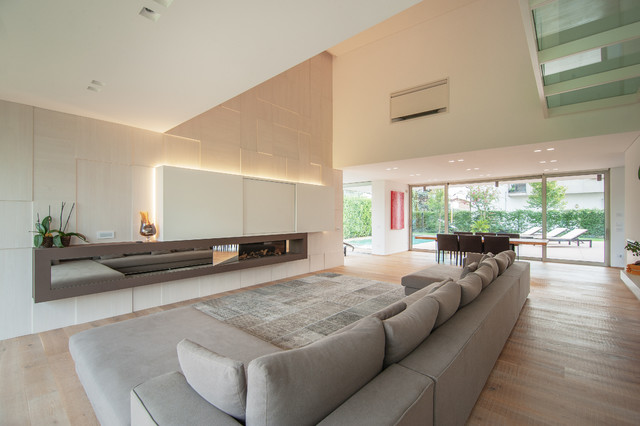 Modern house | MQ. 490 moderne-dagligstue