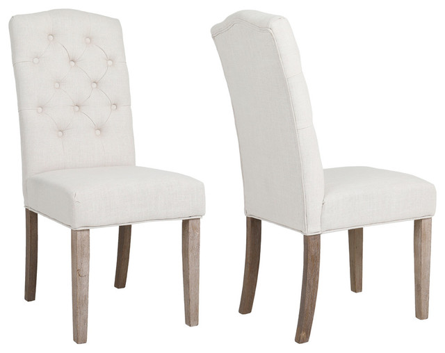 Btexpert French High Back Tufted, French Upholstered Dining Chairs