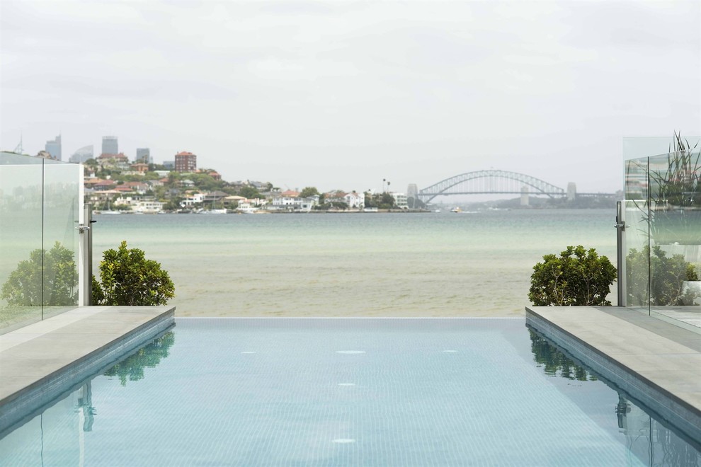 Inspiration for a contemporary pool in Sydney.