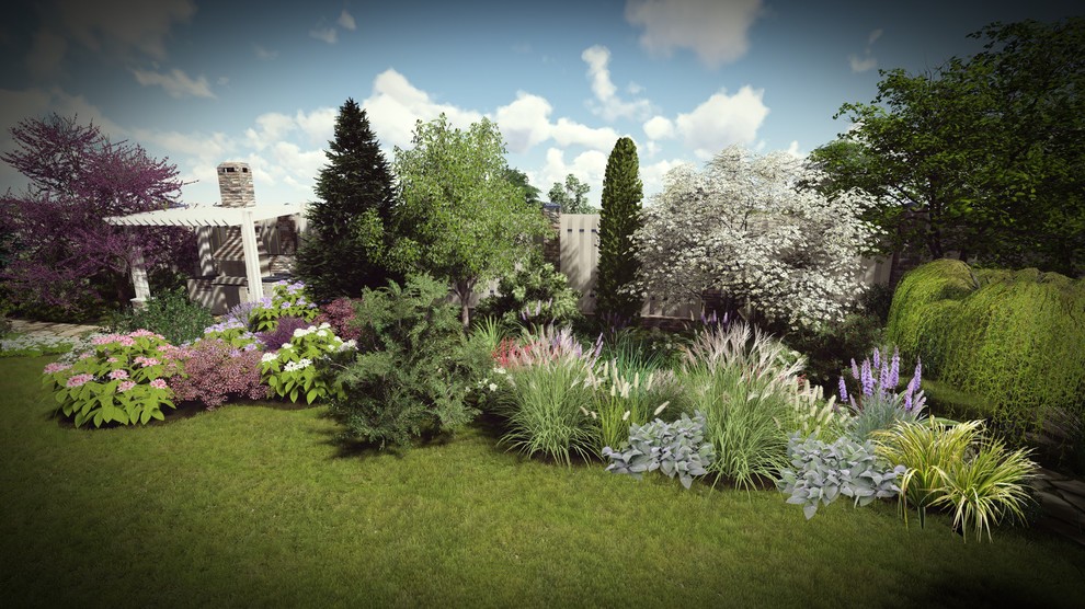 Частный двор. Площадь 20 соток