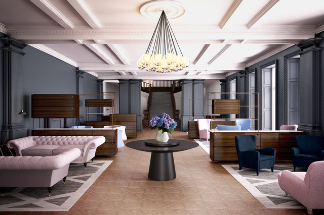 Private Residences, Kent contemporary-hallway-and-landing