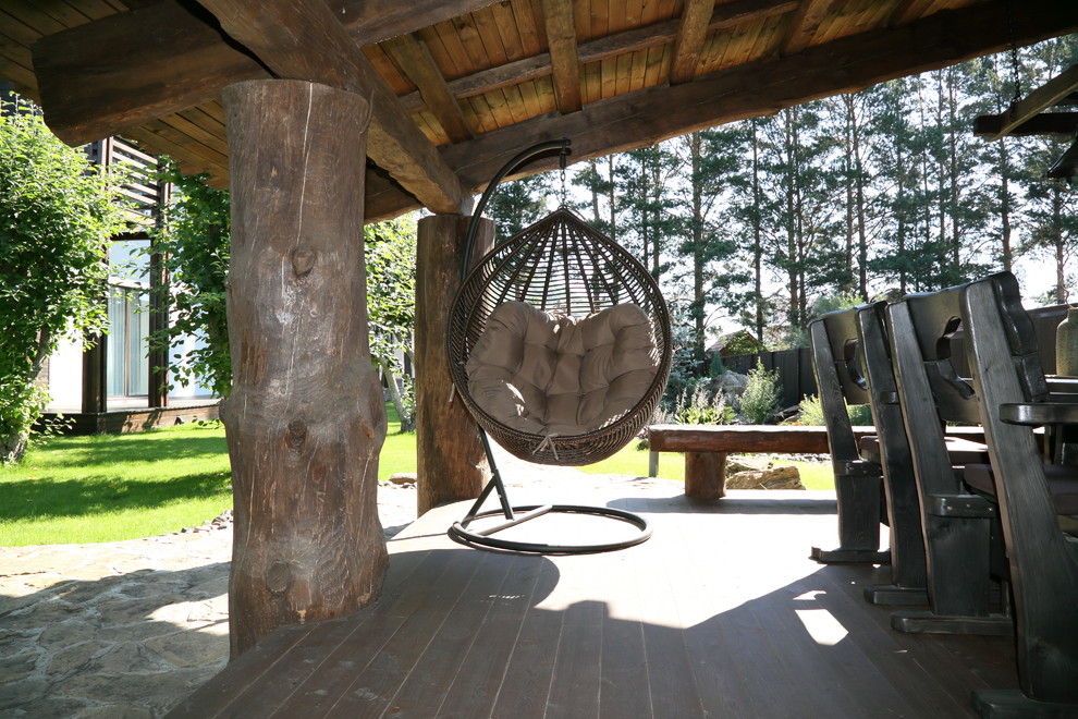 Загородный живописный сад.